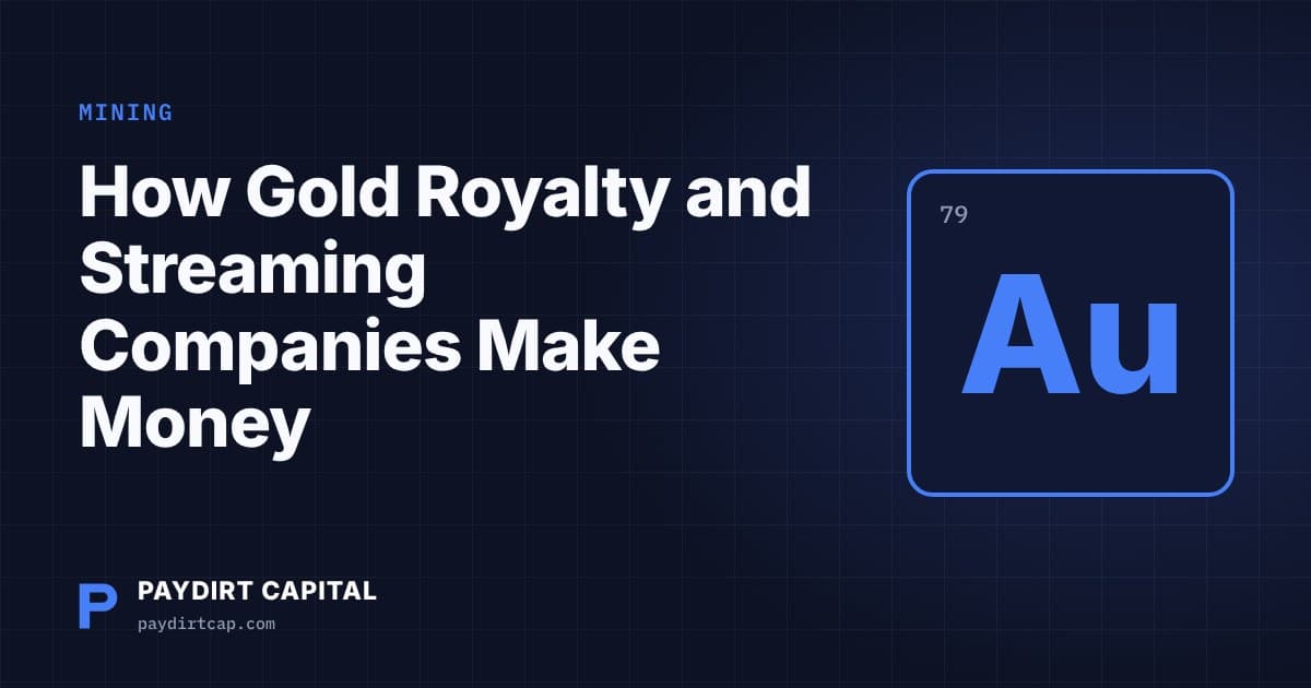 How Gold Royalty and Streaming Companies Make Money
